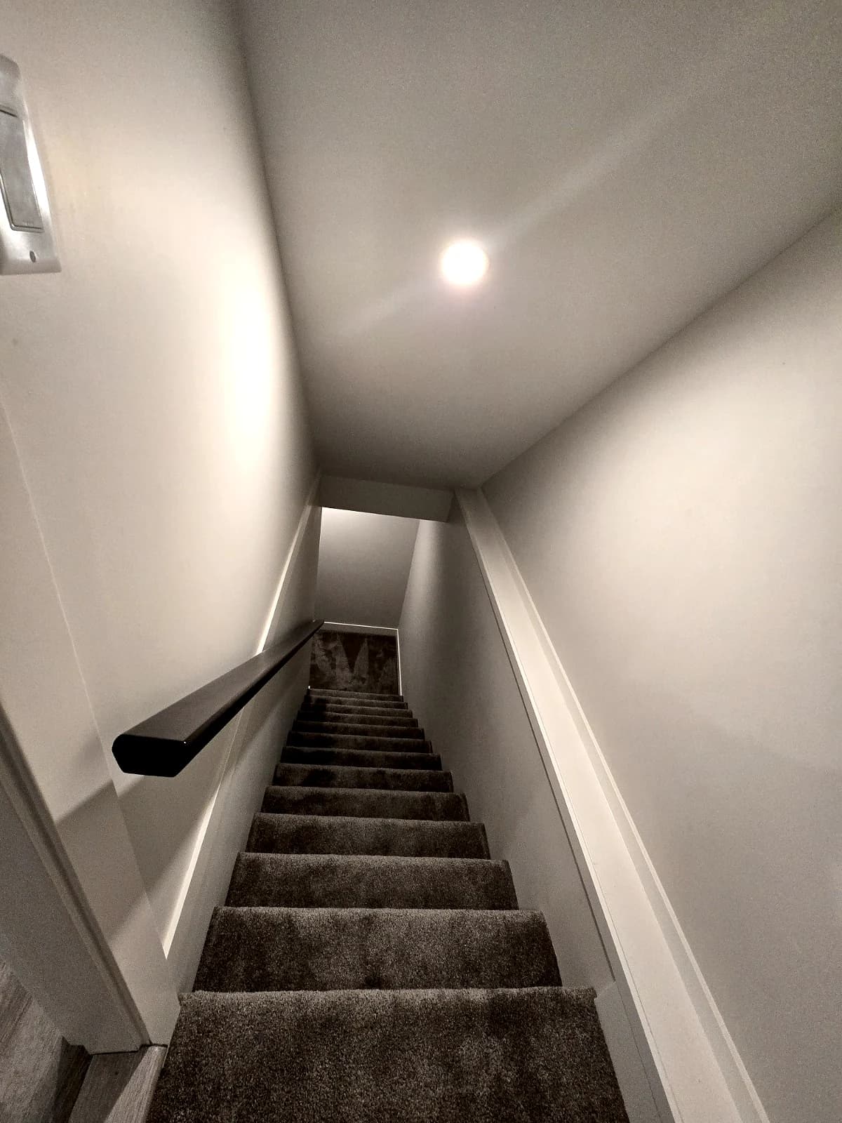 Basement stairs at the Maitland townhouse