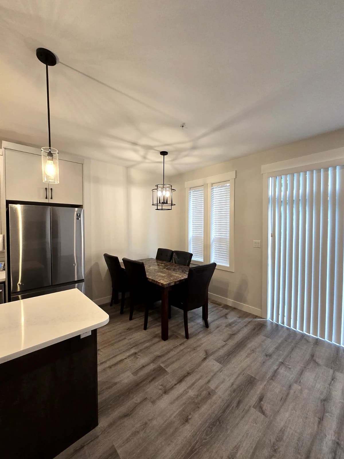 Dining area at the Maitland townhouse